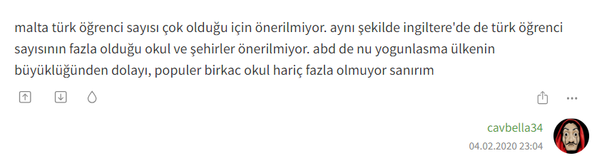 Malta 'da İngilizce Eksi Sözlük Yorumları
