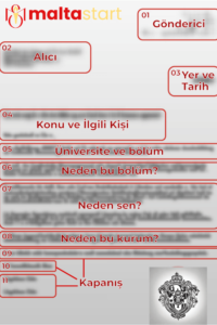 Malta egitim vizesi için motivasyon mektubu