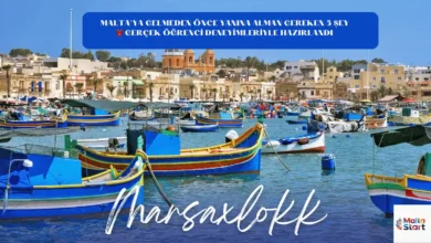 Malta’ya gelmeden önce yanına alman gereken eşyalar listesi, Marsaxlokk limanı manzaralı blog kapağı